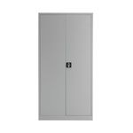 Talos Double Door Stationery Cupboard 920x420x1790mm Grey TCSDDC1790GR