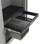 Talos Double Door Stationery Cupboard 920x420x1790mm Grey TCSDDC1790GR