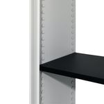 Talos Double Door Stationery Cupboard 920x420x1950mm Grey TCSDDC1950GR