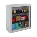Talos Side Opening Tambour Unit 1000x450x1050mm Grey TCSOT1050GR