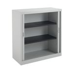 Talos Side Opening Tambour Unit 1000x450x1050mm Grey TCSOT1050GR