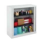 Talos Side Opening Tambour Unit 1000x450x1050mm White TCSOT1050WH