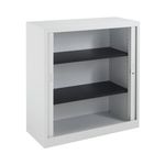 Talos Side Opening Tambour Unit 1000x450x1050mm White TCSOT1050WH