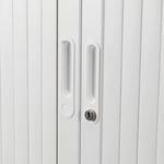 Talos Side Opening Tambour Unit 1000x450x1050mm White TCSOT1050WH