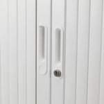 Talos Side Opening Tambour Unit 1000x450x1950mm White TCSOT1950WH