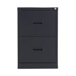 Talos 2 Drawer Filing Cabinet 465x620x700mm Black TCS2FC-BK