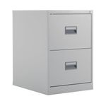 Talos 2 Drawer Filing Cabinet 465x620x700mm Grey TCS2FC-GR