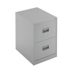 Talos 2 Drawer Filing Cabinet 465x620x700mm Grey TCS2FC-GR