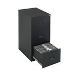 Talos 3 Drawer Filing Cabinet 465x620x1000mm Black TCS3FC-BK