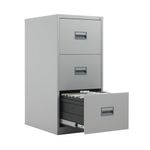 Talos 3 Drawer Filing Cabinet 465x620x1000mm Grey TCS3FC-GR