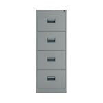 Talos 4 Drawer Filing Cabinet 465x620x1300mm Grey TCS4FC-GR