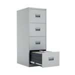 Talos 4 Drawer Filing Cabinet 465x620x1300mm Grey TCS4FC-GR