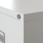 Talos 4 Drawer Filing Cabinet 465x620x1300mm White TCS4FC-WH