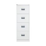 Talos 4 Drawer Filing Cabinet 465x620x1300mm White TCS4FC-WH