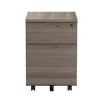 Jemini 2 Drawer Mobile Pedestal 404x500x595mm Grey Oak KF78943