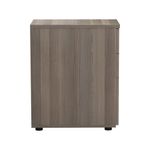 Jemini 3 Drawer Desk High Pedestal 404x600x730mm Grey Oak KF78949