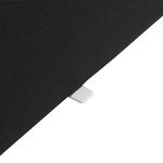 Jemini Straight Desk Mounted Screen 1200x25x400mm Black KF78998