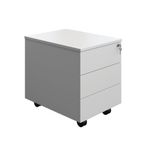 5 Star Modara 18mm Mobile 3 Drw Pedestal 434x580x525mm White KF79826
