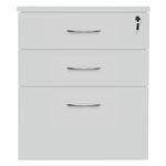 5 Star Modara 18mm Dskh 3 Drw Pedestal 434x600x730mm White KF79828