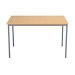 5 Star Modara Multipurpose Table 1200x800x730mm Oak/Silver KF79848