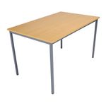 5 Star Modara Multipurpose Table 1200x800x730mm Oak/Silver KF79848