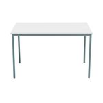 5 Star Modara Multipurpose Table 1200x800x730mm White/Silver KF79849