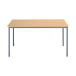 5 Star Modara Multipurpose Table 1500x800x730mm Oak/Silver KF79851