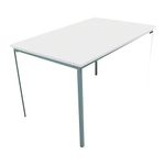 5 Star Modara Multipurpose Table 1500x800x730mm White/Silver KF79852