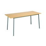 5 Star Modara Multipurpose Table 1800x800x730mm Oak/Silver KF79854