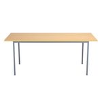 5 Star Modara Multipurpose Table 1800x800x730mm Oak/Silver KF79854