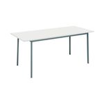 5 Star Modara Multipurpose Table 1800x800x730mm White/Silver KF79855