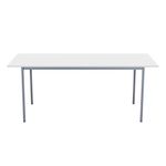 5 Star Modara Multipurpose Table 1800x800x730mm White/Silver KF79855