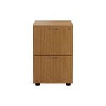 Jemini 2 Drawer Filing Cabinet 464x600x710mm Nova Oak KF79856