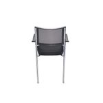 Jemini Jupiter Conference Chair with Arms 555x550x860mm Mesh Back Black/Chrome KF79891