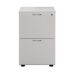 First 2 Drawer Filing Cabinet 464x600x710mm White KF79919