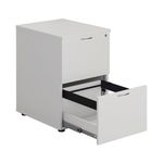 First 2 Drawer Filing Cabinet 464x600x710mm White KF79919