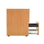 First 3 Drawer Desk High Pedestal 404x800x730mm Nova Oak KF79931