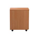 First 2 Drawer Mobile Pedestal 404x500x595mm Beech KF79989