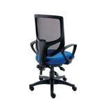 Astin Nesta Mesh Back Operator Chair Royal Blue with Fixed Arms 590x900x1050mm Charcoal KF800027