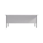 5 Star Modara Desk 2 Drw Fixed Pedestal 1800x730mm White KF800065
