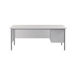 5 Star Modara Desk 2 Drw Fixed Pedestal 1800x730mm White KF800065