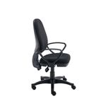 Two Lever Sheaf Operator Chair Black with Fixed Arms KF800371