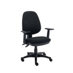 Two Lever Sheaf Operator Chair Black with Adjustable Arms KF800372