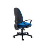Two Lever Sheaf Operator Chair Royal Blue with Fixed Arms KF800375