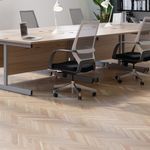 Jemini Single Rectangular Desk 1400x600x730mm White/Silver KF800559