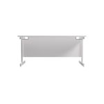 Jemini Single Rectangular Desk 1600x800x730mm White/White KF801331