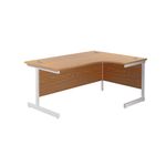 Jemini Radial Right Hand Cantilever Desk 1600x1200x730mm Nova Oak KF801923