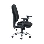 First Arista Aire High Back Ergonomic Operator Chair 675x580x1035-1230mm Black KF80331
