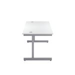 First Rectangular Cantilever Desk 1200x800x730mm White/Silver KF803331