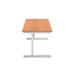First Rectangular Cantilever Desk 1400x800x730mm Beech/White KF803409